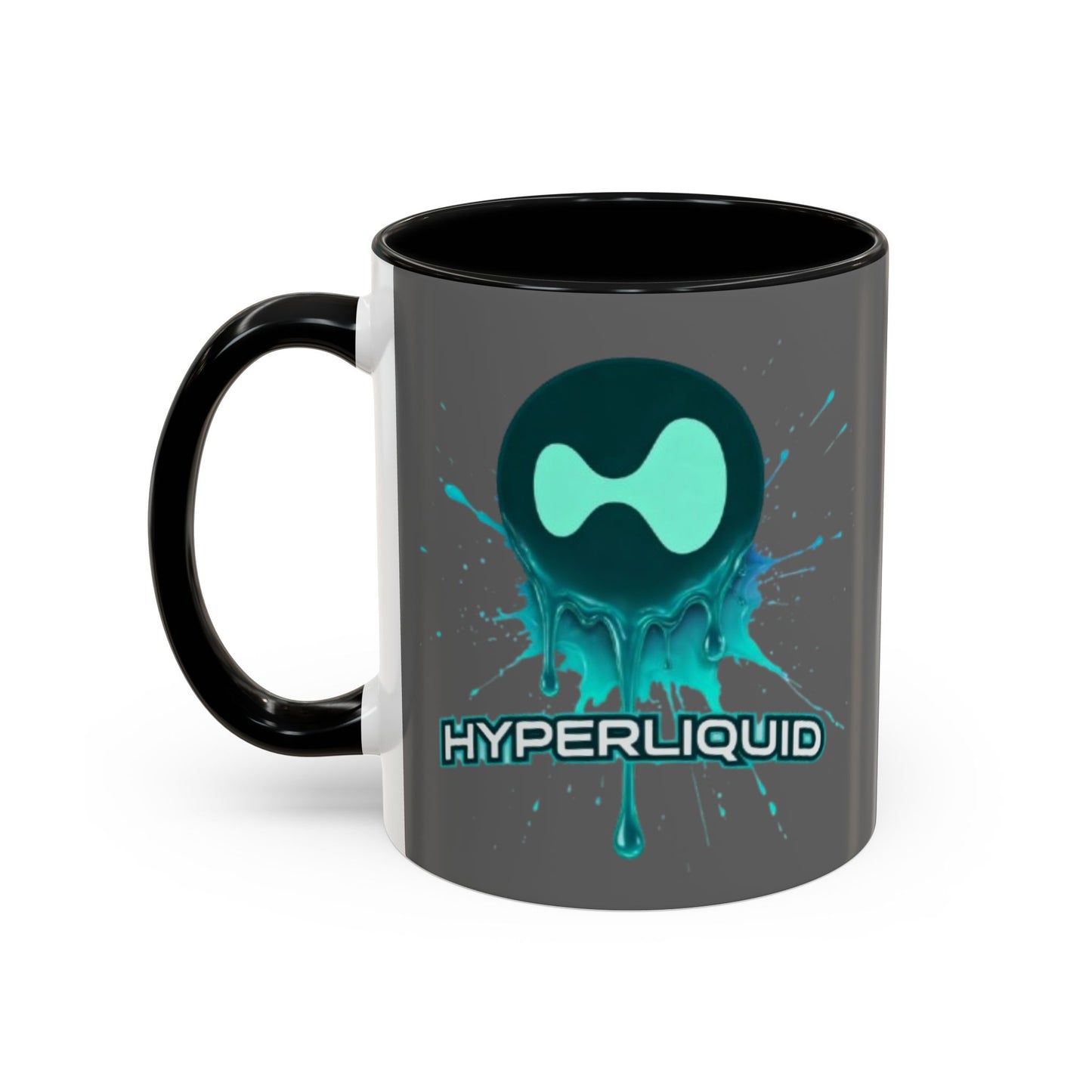 HYPE Drip Grey Accent Mug by cypherpunkgear.com