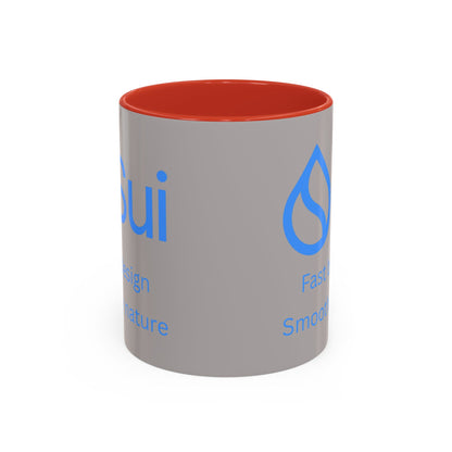 SUI Grey Accent Mug by cypherpunkgear.com