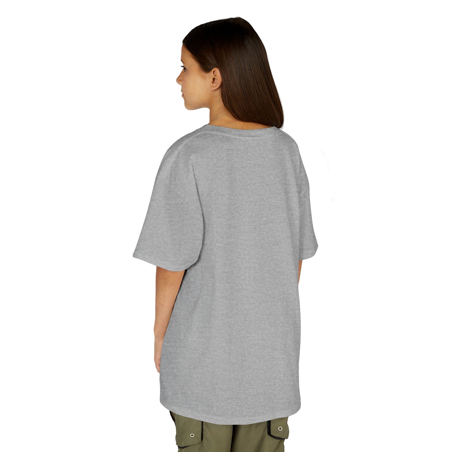 Blessed Samhain Cute Witch Orange font Kids Heavy Cotton™ Tee by CreepyCrafts.boo