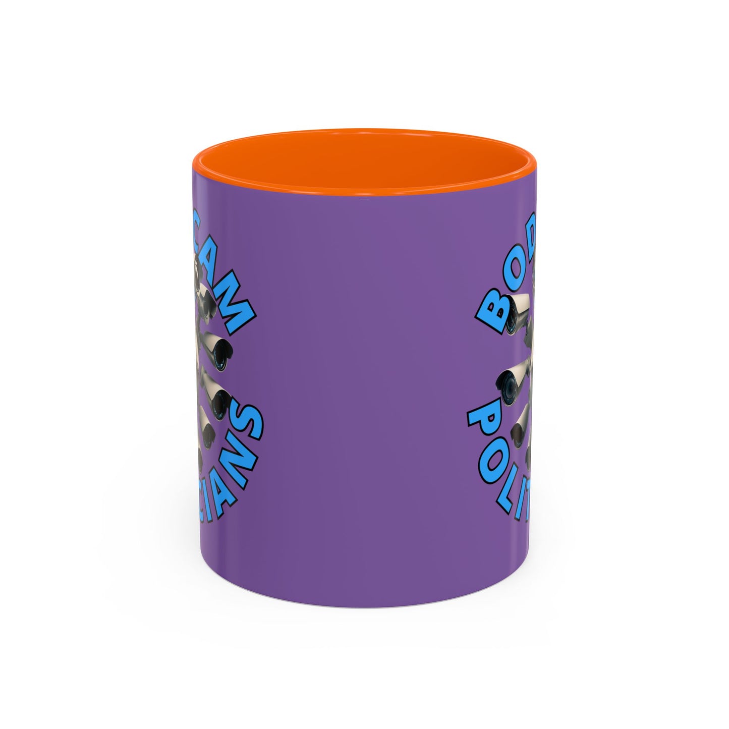 Bodycam the Politicians Cameras Light Purple Accent Mug by cypherpunkgear.com