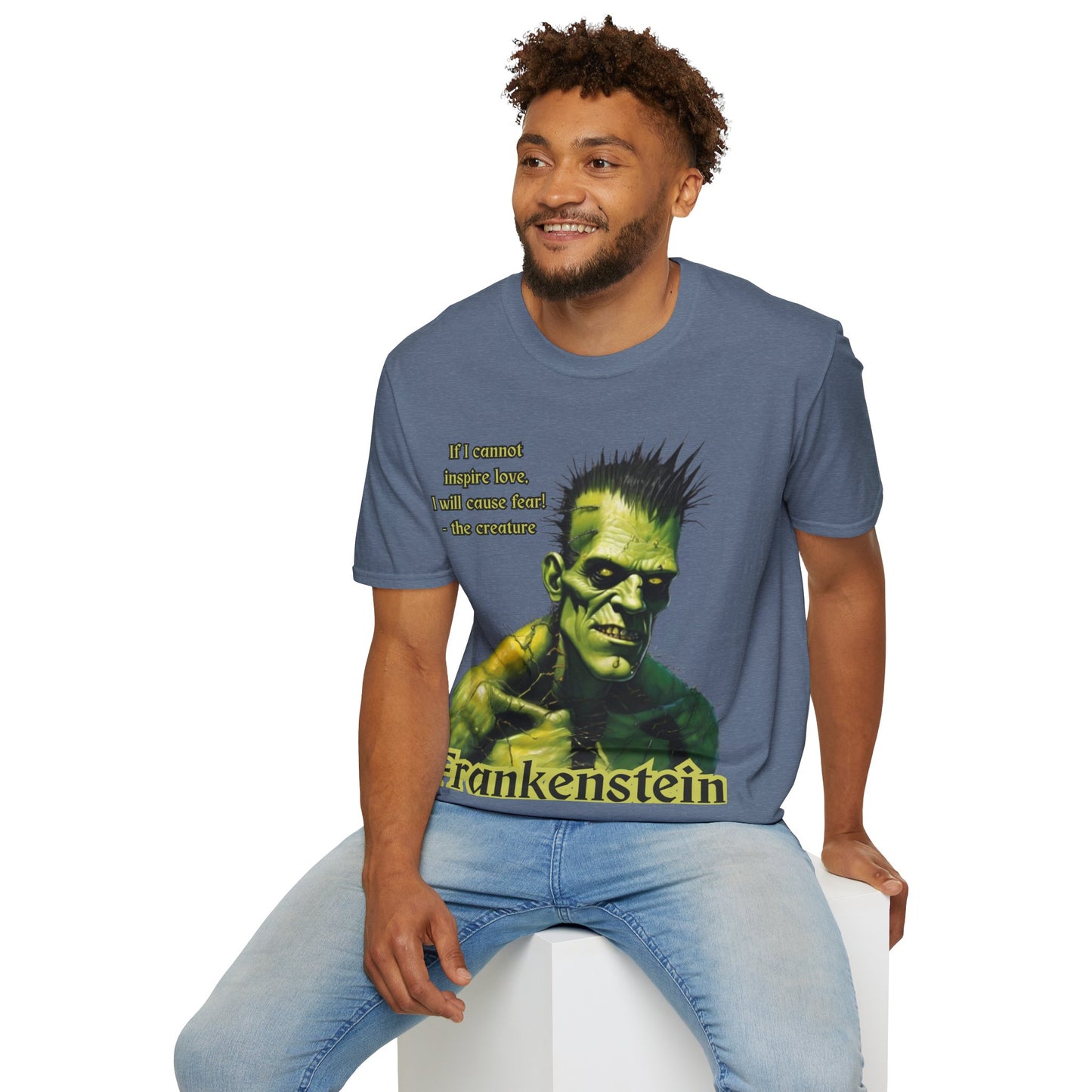 Frankenstein's Creature Dark colors Unisex T-Shirt by CreepyCrafts.boo