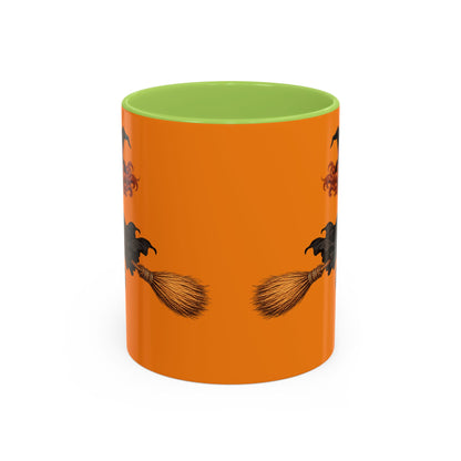 Hazel Hex Orange Accent Mug by CreepyCrafts.boo