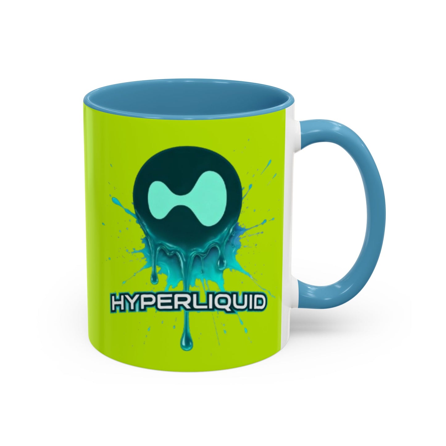 HYPE Drip Yellow Accent Mug by cypherpunkgear.com
