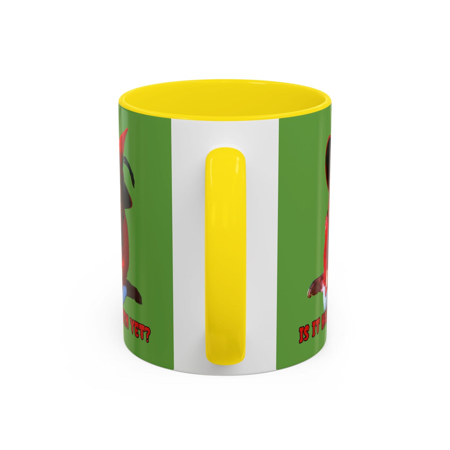 Is it Halloween yet? Green Accent Mug by CreepyCrafts.boo