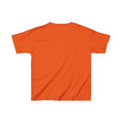 Happy Halloween Little Witch Purple font Kids Heavy Cotton™ Tee by CreepyCrafts.boo