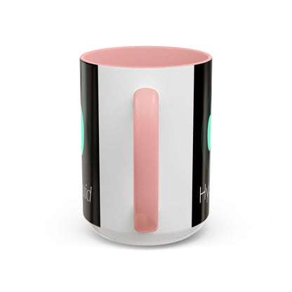 Hyperliquid White font Black Accent Mug by cypherpunkgear.com