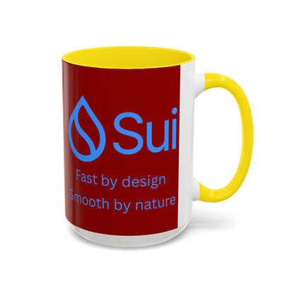 SUI Red Accent Mug by cypherpunkgear.com