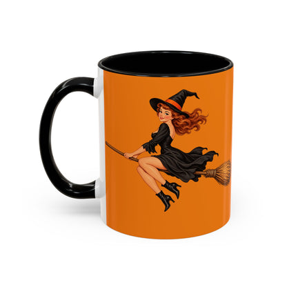 Hazel Hex Orange Accent Mug by CreepyCrafts.boo