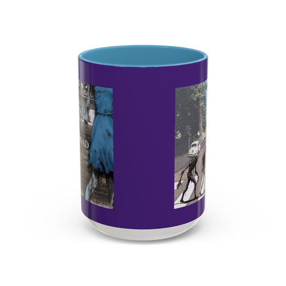 2-sided, Scabby Road Purple Accent Mug by CreepyCrafts.boo