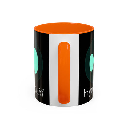 Hyperliquid White font Black Accent Mug by cypherpunkgear.com