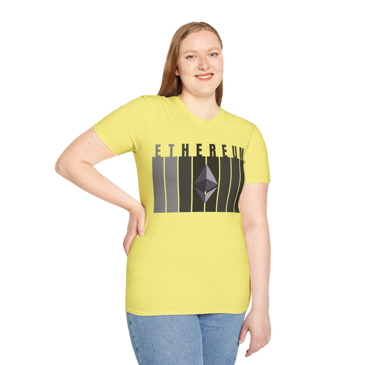 Ethereum (ETH) Light colors Unisex T-Shirt by cypherpunkgear.com