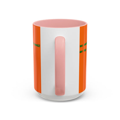 Sometimes I talk to myself - me: omg...same Orange Accent Mug by cypherpunkgear.com