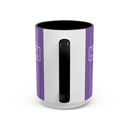 don't assume your freedoms are assured, White font, Light Purple Accent Mug by cypherpunkgear.com