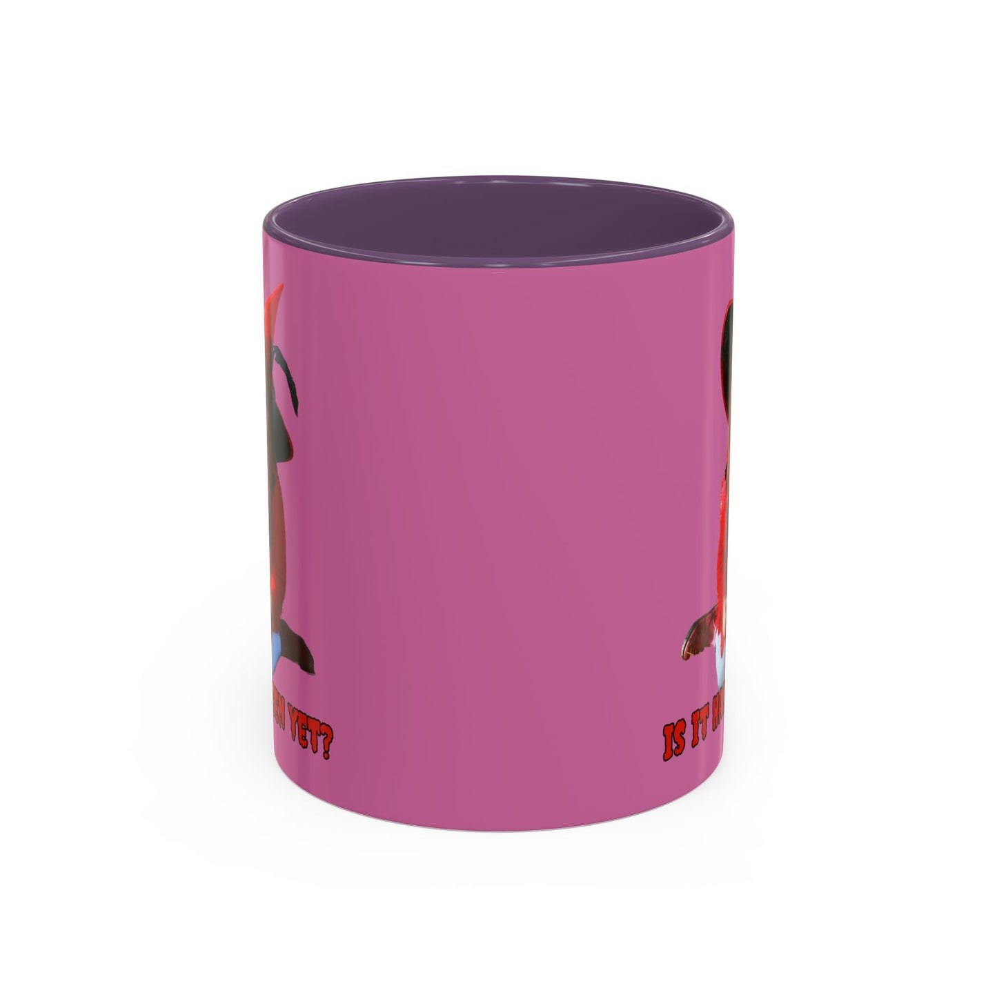 Is it Halloween yet? Pink Accent Mug by CreepyCrafts.boo