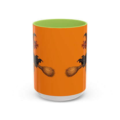 Hazel Hex Orange Accent Mug by CreepyCrafts.boo