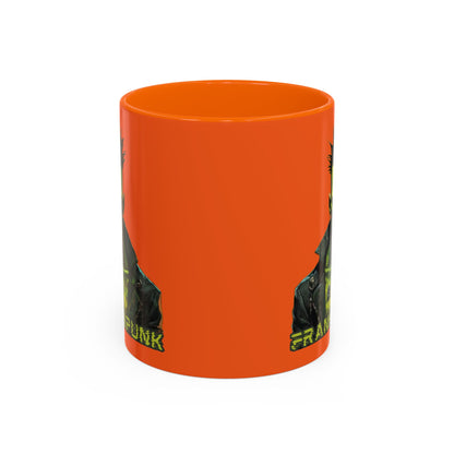 Frankenpunk Orange Accent Mug by CreepyCrafts.boo