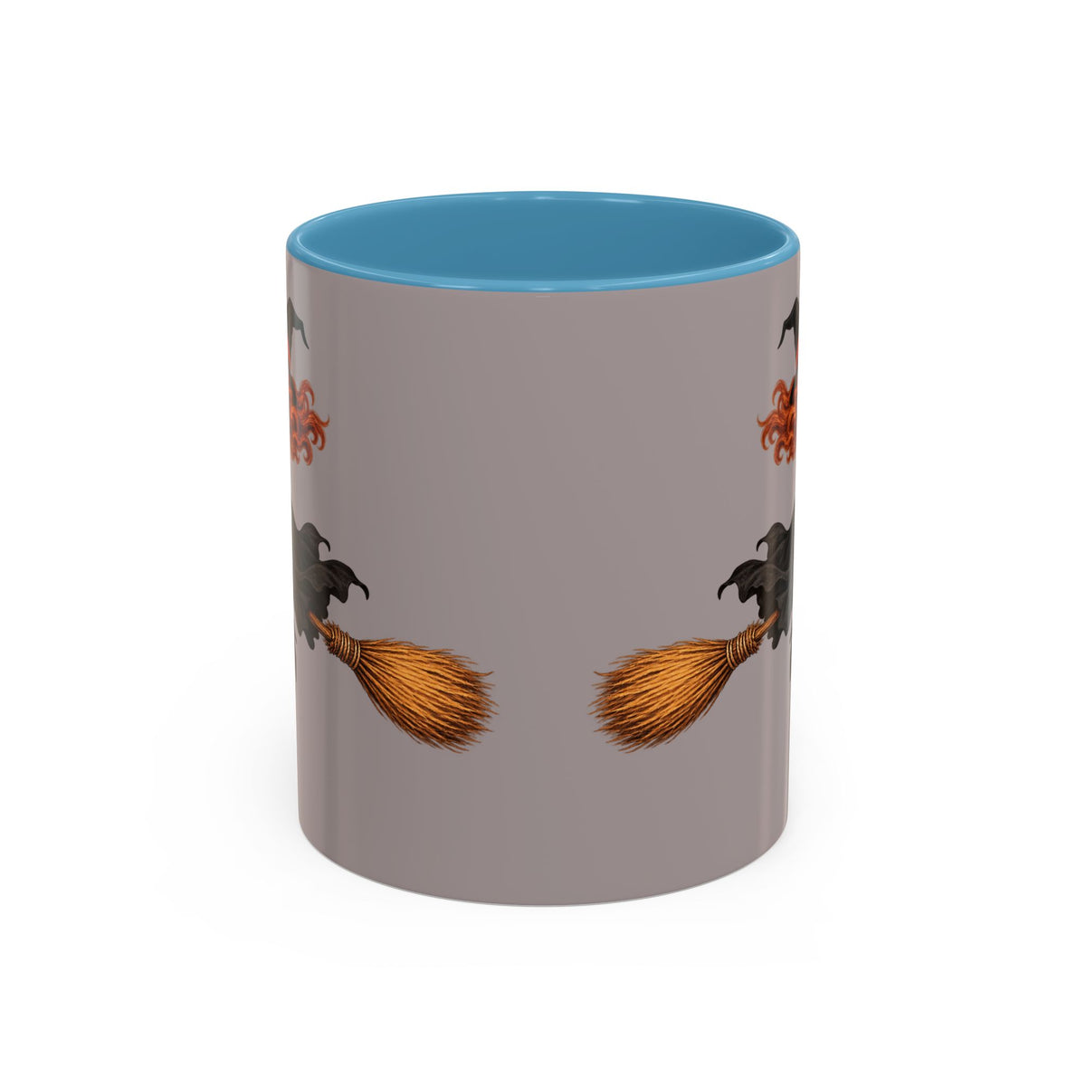 Hazel Hex Grey Accent Mug by CreepyCrafts.boo