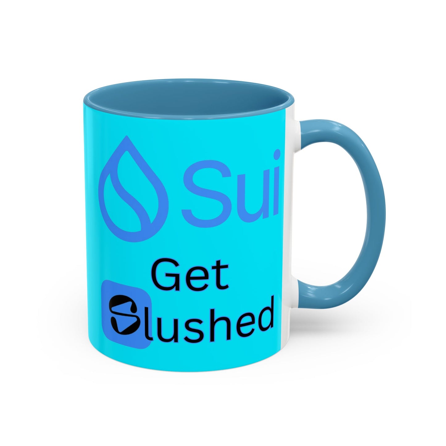 Sui: Get Slushed Light Blue Accent Mug by cypherpunkgear.com