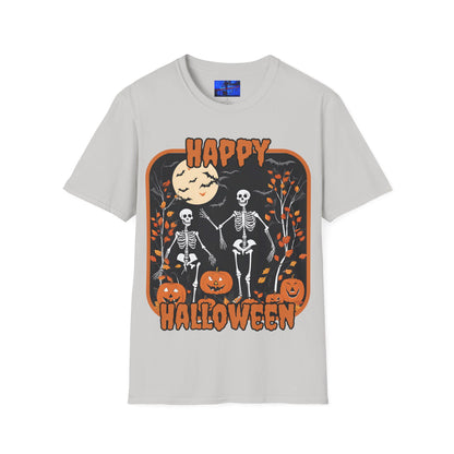 Spooktacular Skeletons of Halloween LTcolors Unisex T-shirt by cypherpunkgear