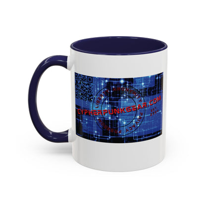 Cypherpunkgear.com logo Accent Mug by cypherpunkgear.com