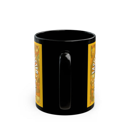 Easily Distracted by Heinous Fuckery Little Jinx Yellow Mug by cypherpunkgear.com