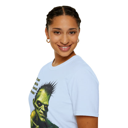 Frankenstein's Creature Light colors Unisex T-Shirt by CreepyCrafts.boo