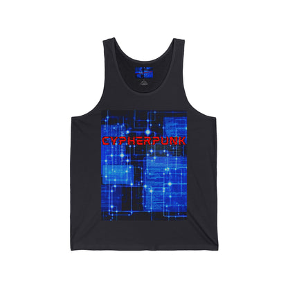 Cypherpunk Unisex Jersey Tank Top by cypherpunkgear.com
