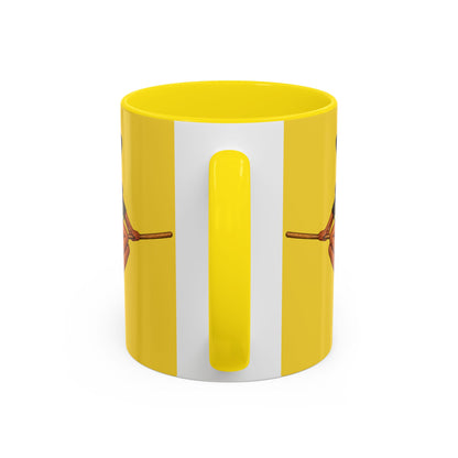 Velvet Vex Yellow Accent Mug by CreepyCrafts.boo