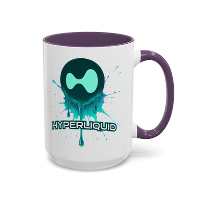 HYPE Drip White Accent Mug by cypherpunkgear.com