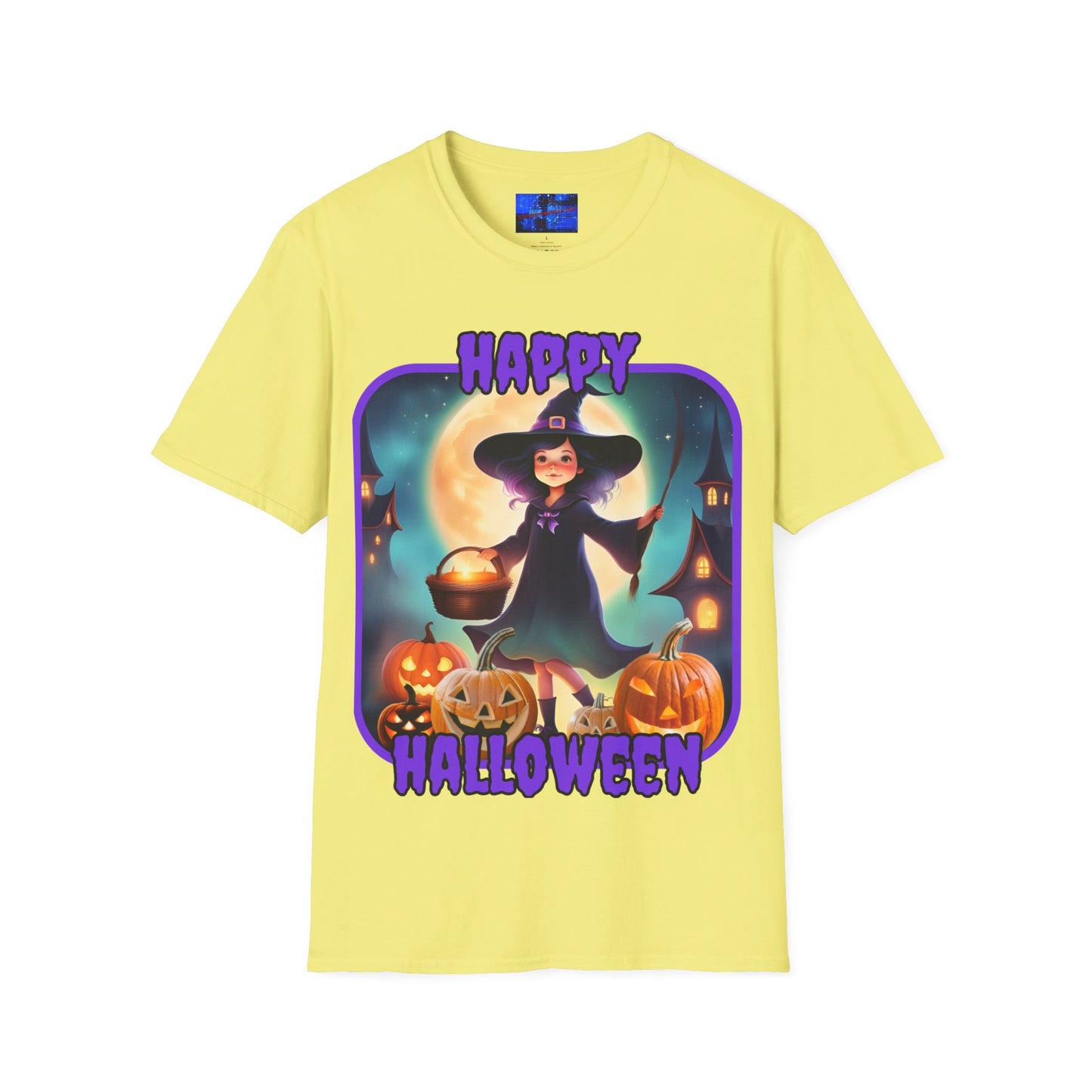 Happy Halloween Little Witch PRfont LTcolors Unisex T-Shirt by cypherpunkgear