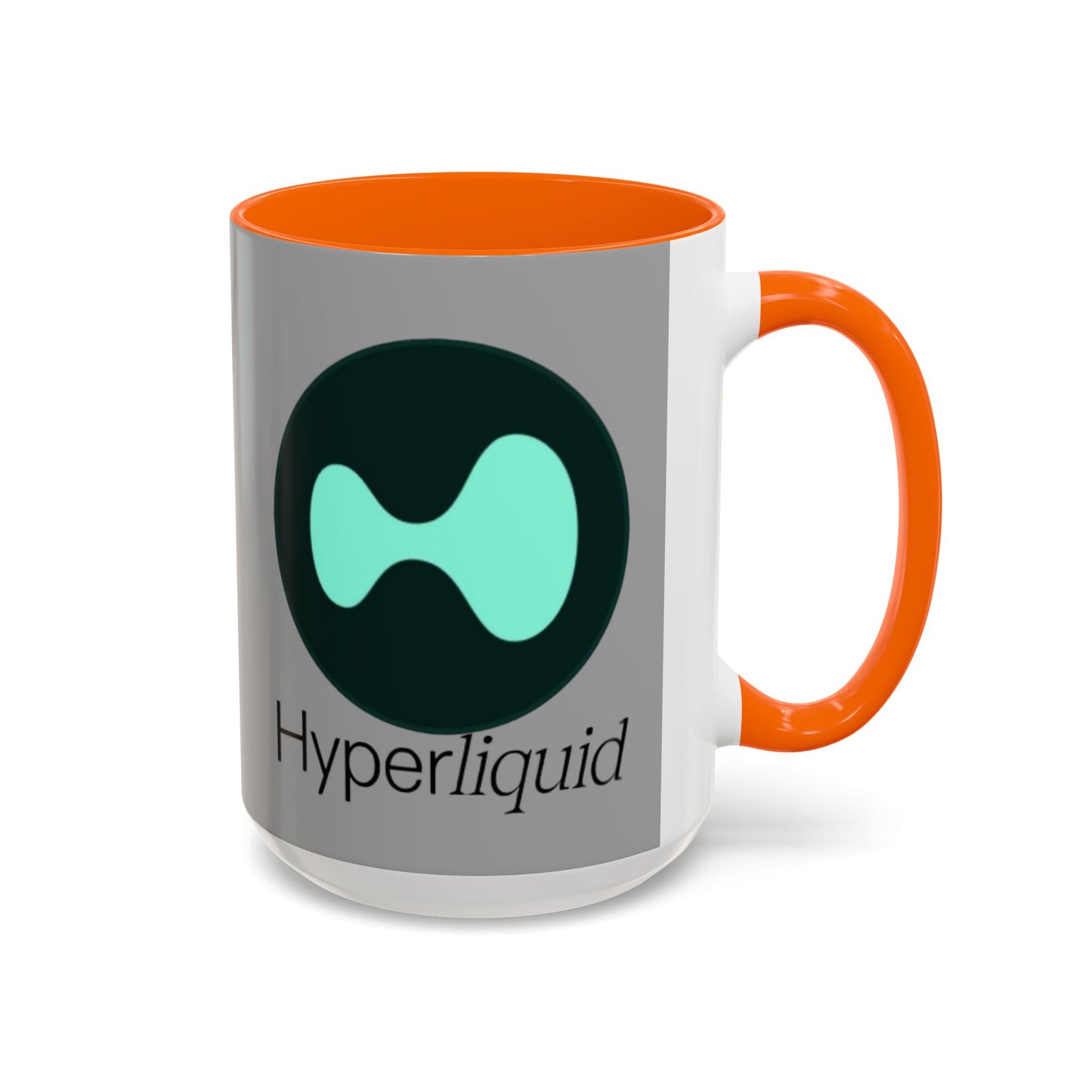 Hyperliquid Black font Grey Accent Mug by cypherpunkgear.com