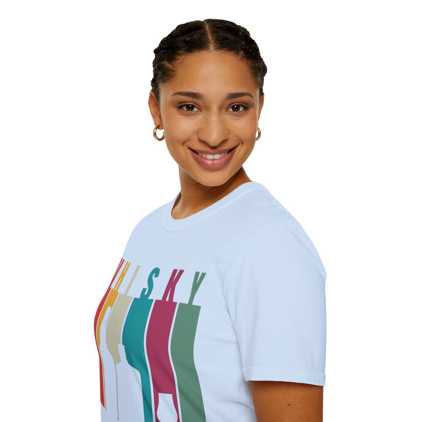 Whisky spelled without an 'e' LTcolors Unisex T-Shirt by cypherpunkgear.com