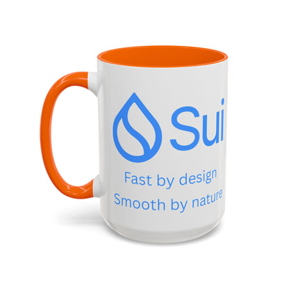 SUI White Accent Mug by cypherpunkgear.com