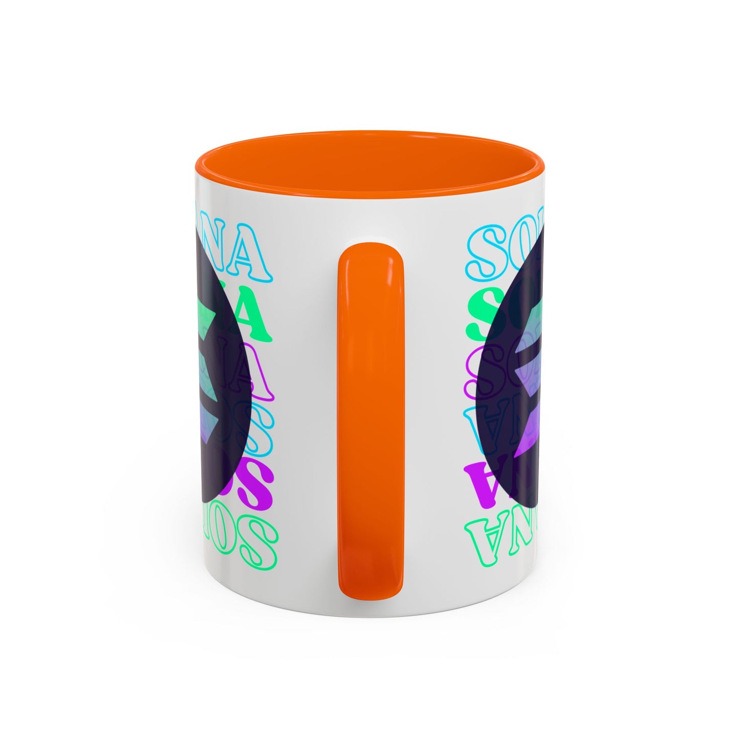 Solana Solana Solana (SOL) Accent Mug by cypherpunkgear.com