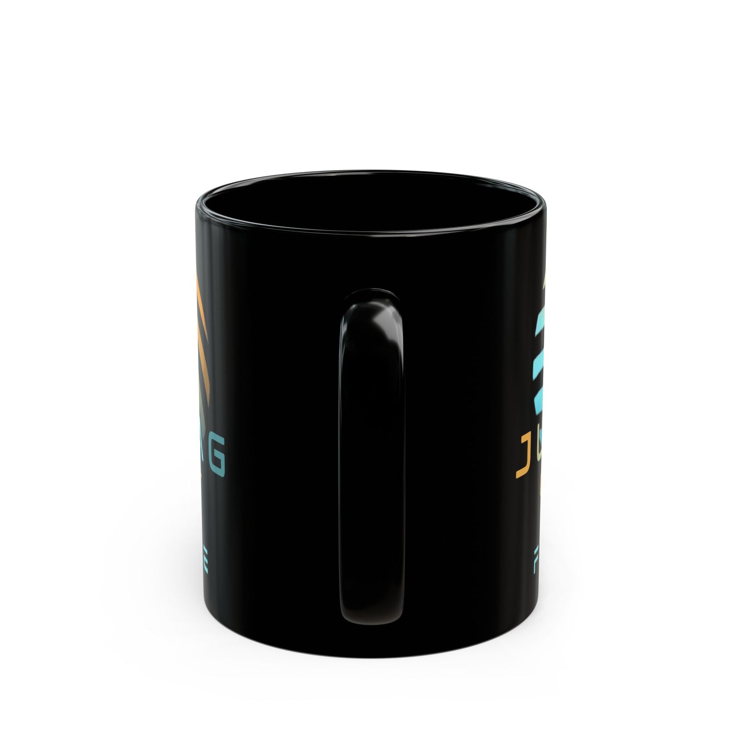 Jupiter (JUP) Orbit the Future Black Mug by cypherpunkgear.com