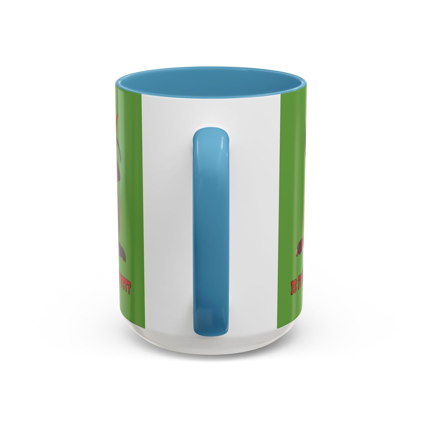 Is it Halloween yet? Green Accent Mug by CreepyCrafts.boo