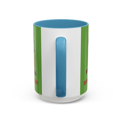 Is it Halloween yet? Green Accent Mug by CreepyCrafts.boo