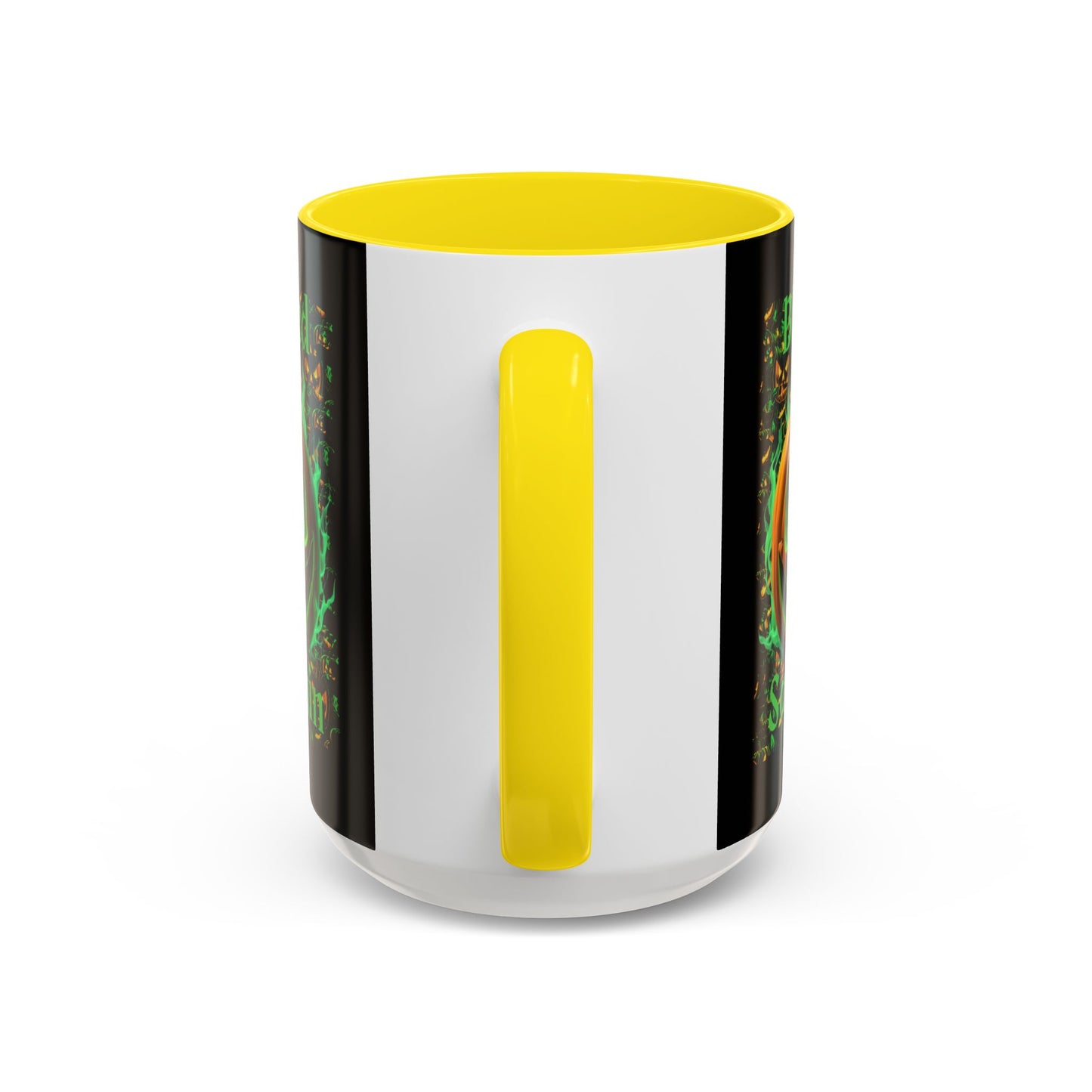 Blessed Samhain Green Jack Black Accent Mug by CreepyCrafts.boo