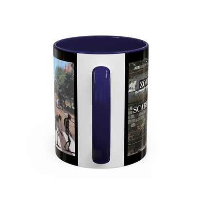 2-sided, Scabby Road Black Accent Mug by CreepyCrafts.boo