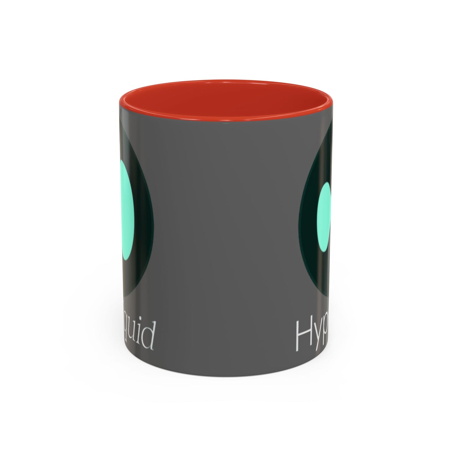 Hyperliquid White font Grey Accent Mug by cypherpunkgear.com