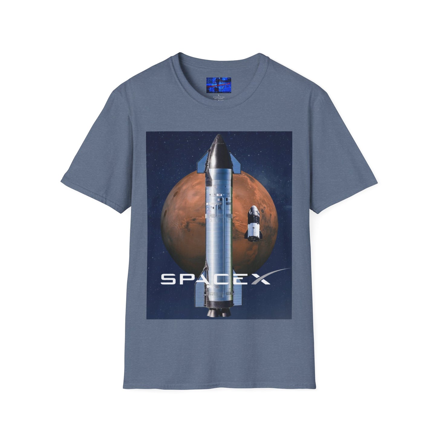 SpaceX Mars Unisex T-Shirt by cypherpunkgear.com