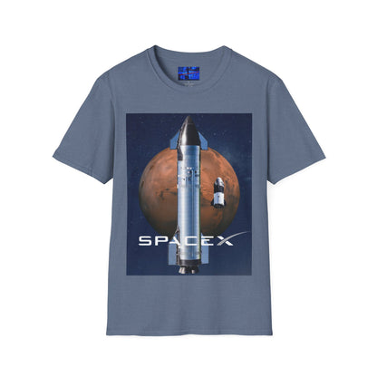 SpaceX Mars Unisex T-Shirt by cypherpunkgear.com
