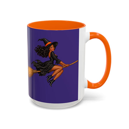 Velvet Vex Purple Accent Mug by CreepyCrafts.boo