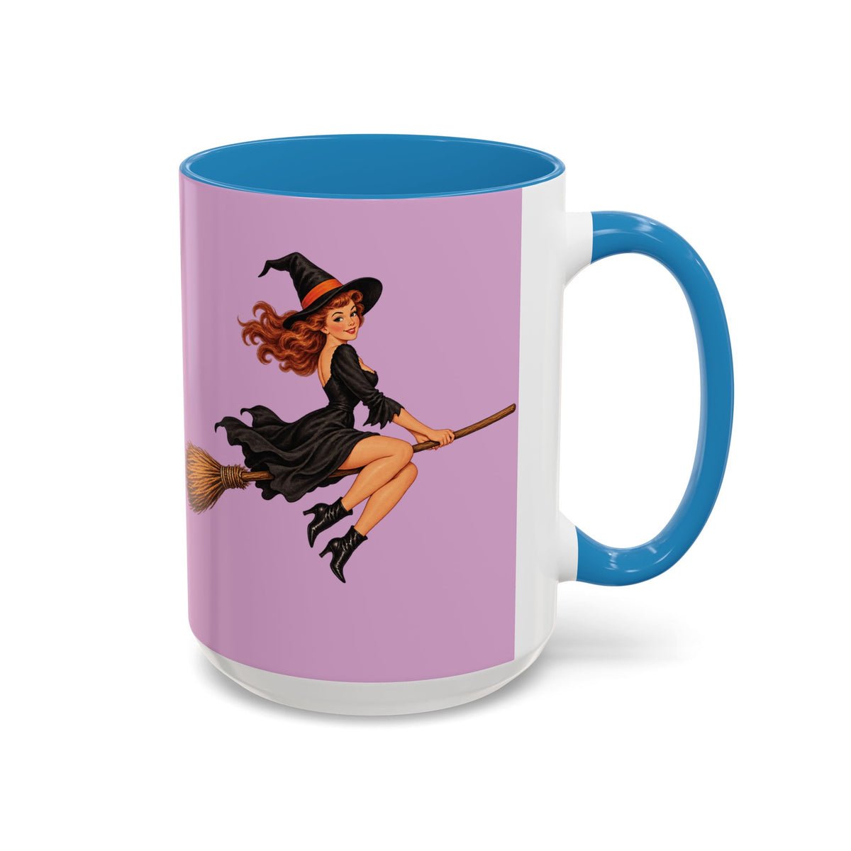 Hazel Hex Pink Accent Mug by CreepyCrafts.boo