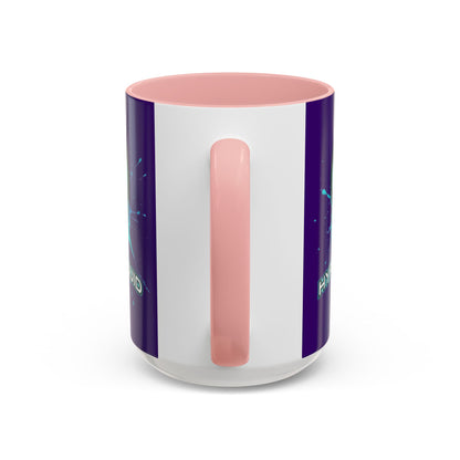 HYPE Drip Dark Purple Accent Mug by cypherpunkgear.com