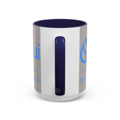 SUI Grey Accent Mug by cypherpunkgear.com