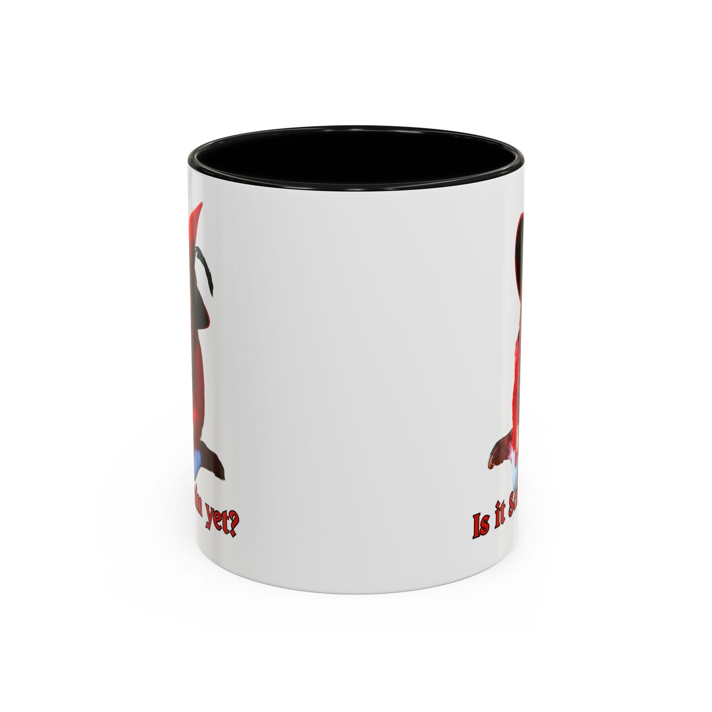 Is it Samhain yet? White Accent Mug by CreepyCrafts.boo