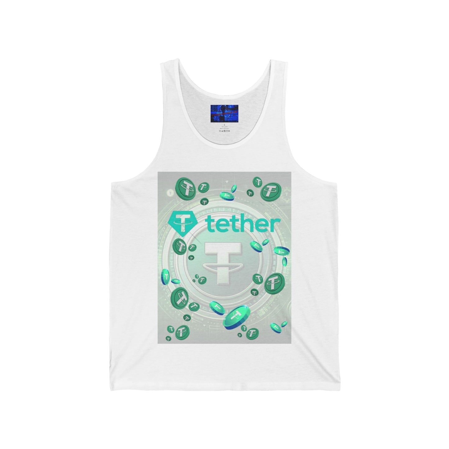 Tether Unisex Jersey Tank Top by cypherpunkgear.com