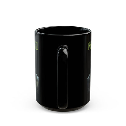 Frankenstein Lives Black Mug by cypherpunkgear