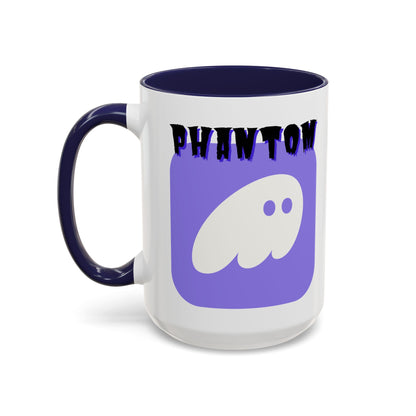 Phantom Hot Wallet White Accent Mug by cypherpunkgear.com